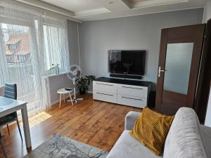 Televízia a/alebo spoločenská miestnosť v ubytovaní BRZEŹNO nr 5