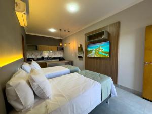 Postel nebo postele na pokoji v ubytování Ondara Flat Hotel + 29 fotografií