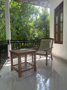 Balkón nebo terasa v ubytování Calm Garden Cabanas