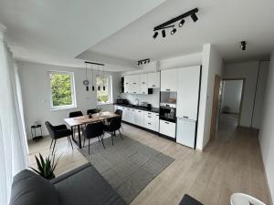 Køkken eller tekøkken på Helikon Terasz Apartman