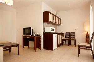 Η κουζίνα ή μικρή κουζίνα στο Apartments "Ofir"