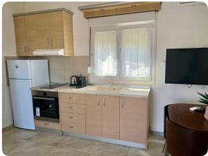 Kuchyň nebo kuchyňský kout v ubytování Vergia Apartment 1