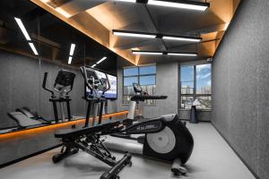 Fitness centrum a/nebo fitness zařízení v ubytování Atour Light Hotel Dongguan Songshan Lake University Town