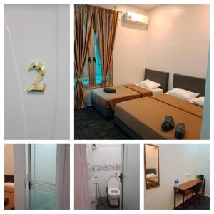 Katil atau katil-katil dalam bilik di Nafeeza Roomstay