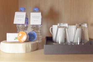 Zestaw do parzenia kawy i herbaty w obiekcie Acube Hotel Dongdaemun