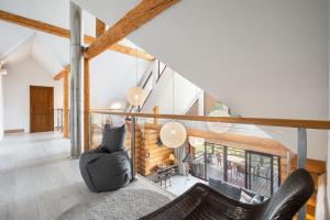 Istumisnurk majutusasutuses Chalet Piros Tale - Sauna - Jacuzzi - Beautiful scenery - Kids playground - In the forest