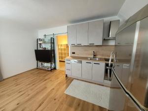 Kjøkken eller kjøkkenkrok på Ferienwohnung Zeiger