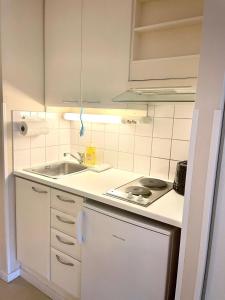 Dapur atau dapur kecil di Kotimaailma Villa Hortus - Convenient studio for 2