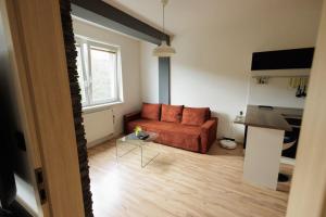Kuchyňa alebo kuchynka v ubytovaní Moderný apartmán s vlastným parkovaním v blízkosti prírody TOP