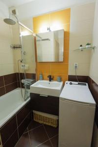 Kúpeľňa v ubytovaní Moderný apartmán s vlastným parkovaním v blízkosti prírody TOP