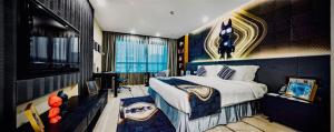 Letto o letti in una camera di Ascott Huai Hai Road Shanghai, Xintiandi
