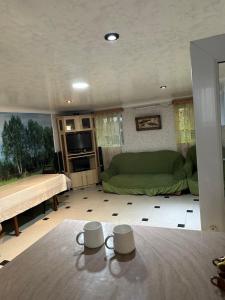 TV a/nebo společenská místnost v ubytování Mango guest house