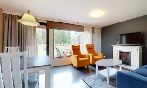 Khu vực ghế ngồi tại Kokkola Camping Meripuisto