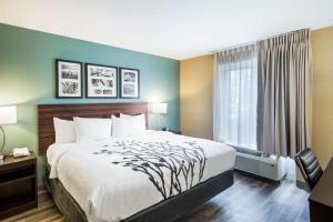 Voodi või voodid majutusasutuse Sleep Inn & Suites Dunmore toas