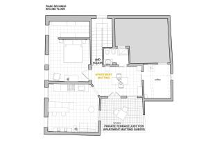 Půdorys ubytování Aria e Luce Suites a Venezia