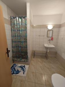 Baðherbergi á Bouda Jestřábí