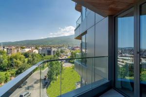 Nespecifikovaný výhled na hory nebo výhled na hory při pohledu z apartmánu