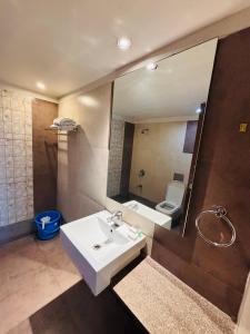 Koupelna v ubytování Hotel Kanan