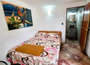 Postel nebo postele na pokoji v ubytování Casa Finca Minas