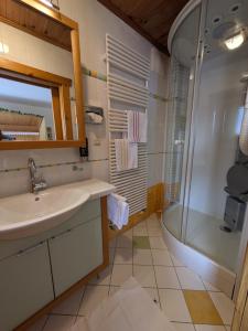 Vannituba majutusasutuses Pension Kirchleitn
