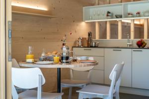 Η κουζίνα ή μικρή κουζίνα στο Apartment am Camping Dornbirn - 13 Breitenberg