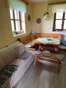 Posezení v ubytování KochGaranas Ferienhaus