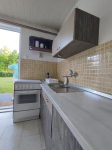 Kuchyň nebo kuchyňský kout v ubytování Studio apartman Gorica