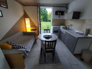 Kuchyň nebo kuchyňský kout v ubytování Studio apartman Gorica