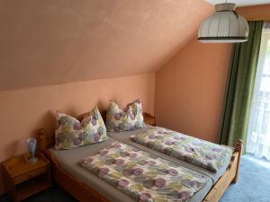 Postel nebo postele na pokoji v ubytování KochGaranas Ferienhaus