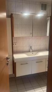 Kúpeľňa v ubytovaní Wulka Häuschen