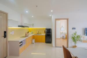 Η κουζίνα ή μικρή κουζίνα στο Will homestay Huế 2- Nera Garden