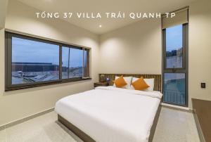 Letto o letti in una camera di Biệt Thự Khởi Nghĩa Bắc Sơn TP Đà Lạt - Gần Chợ và Hồ Xuân Hương