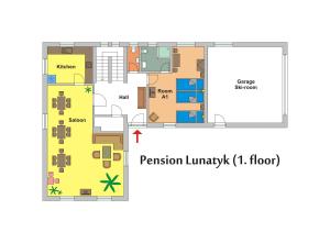 Grundriss der Unterkunft Pension Lunatyk