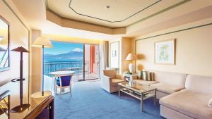 Χώρος καθιστικού στο Awashima Hotel