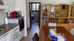 A kitchen or kitchenette at Ferienwohnung Rustico ai Monti