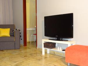 Televízia a/alebo spoločenská miestnosť v ubytovaní Apartamenty Polna