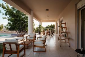 Πισίνα στο ή κοντά στο Blue Sky Villa in Crete +43 φωτογραφίες
