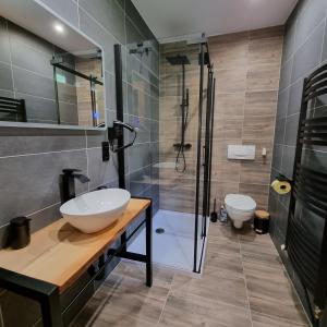 Koupelna v ubytování Landhaus Nikki
