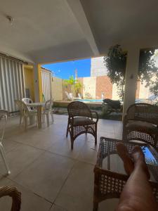 Balkón nebo terasa v ubytování Sol Hostel & Pousada Maragogi