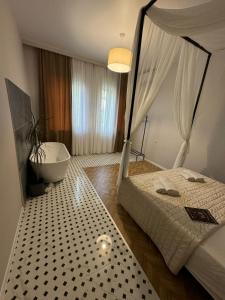 Ένα ή περισσότερα κρεβάτια σε δωμάτιο στο Sweet Home