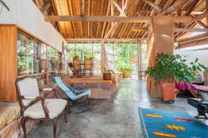Χώρος καθιστικού στο Casa Loft en Corazón de Barichara