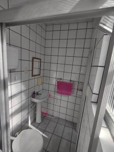 Koupelna v ubytování Apto Studio 303 centro Floripa