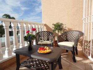 Balkón alebo terasa v ubytovaní La Zenia Holiday Home