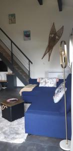 Posezení v ubytování Le 6 du Pitalugue Bonascre appartement en duplex 55m2