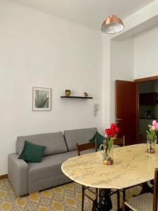 Ruang duduk di Sicily Apartment 1 - BLUE WAVES