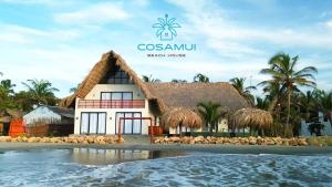 圣贝尔纳多德尔比恩托Cosamui Beach House的海滩上一栋房屋的效果图