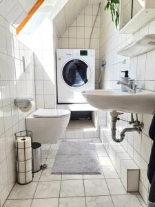 Koupelna v ubytování Ferienwohnung DREI nähe Büsum