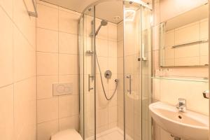 Koupelna v ubytování Hotel Alpensonne