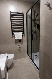 Koupelna v ubytování Prime Hotel