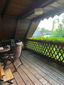 A balcony or terrace at Vidiecky dom AlexSandra - ubytovanie v súkromí